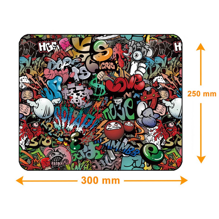 Mouse Pad Gaming Pad Desk Mat 300 x 250 MM Mousepad Non Slip Rubber