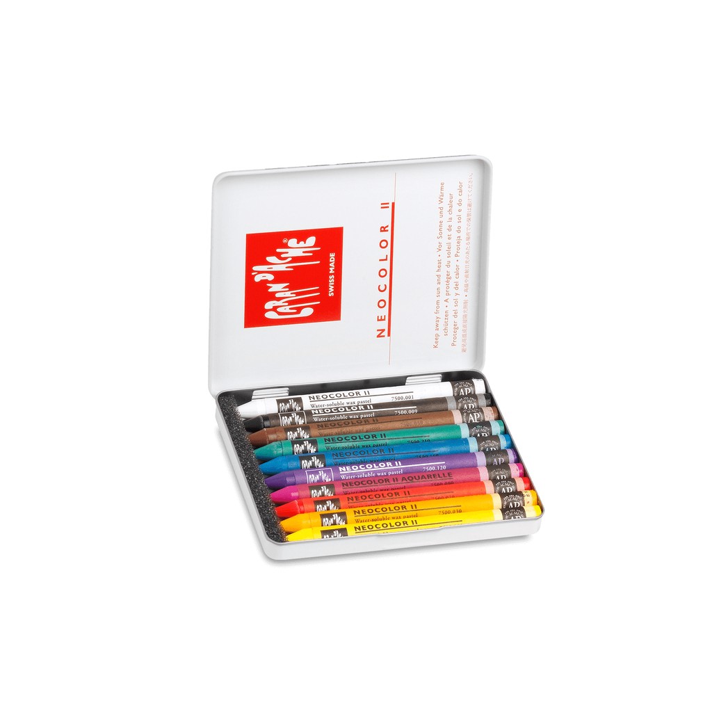 Carandache Water Soluble Wax Oil Pastel 10C Neocolor 2 | Wax Crayon