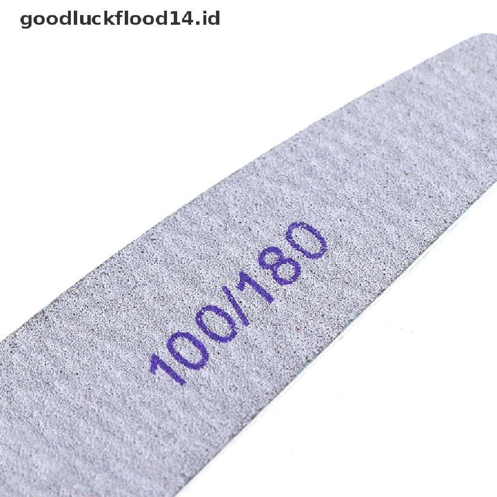 [OOID] 10pcs/Lot Wooden Nail Files Professional Nail Buffer 100/180 Wood Nail File ID