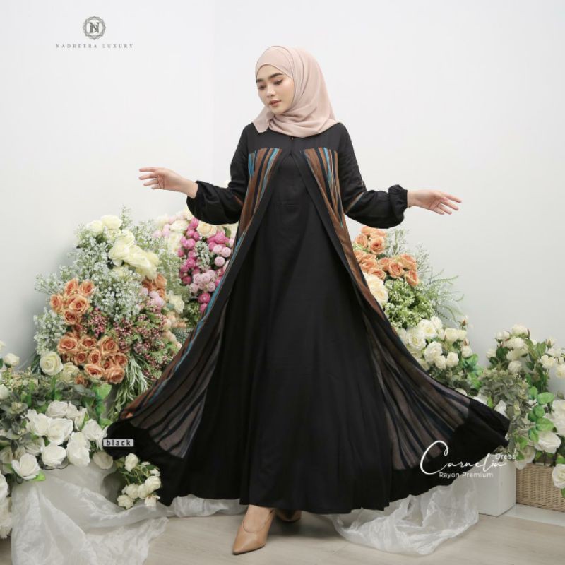 GAMIS CARNELIA DRESS By nadheera luxury // FASHION MUSLIM