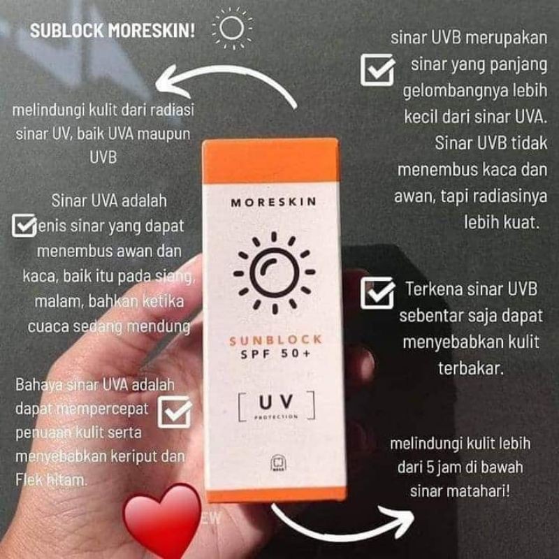 MORESKIN SUNBLOCK SPF 50+/SUNBLOCK