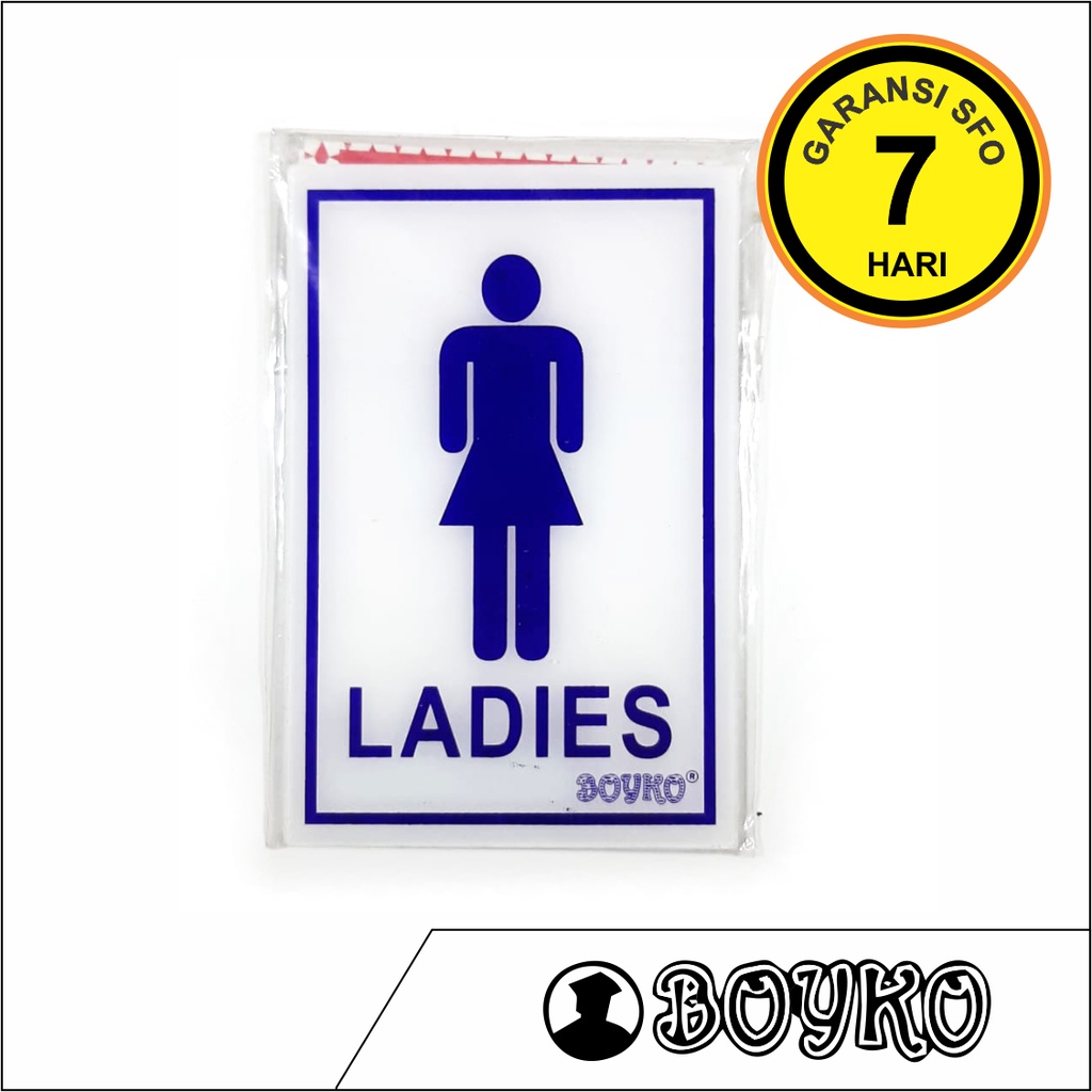 

Akrilik Display Toko - Ladies - Acrylic Sign 15cm x 10cm