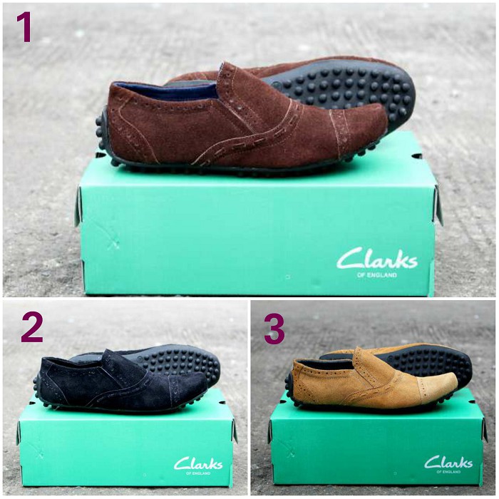 slip on clarks toyso suede (ready)