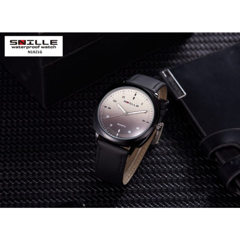 Snille Original MA - 13  Jam Tangan Pria &amp; WANITA Analog. Kode 1021 G | Tahan Air ( GRATIS 1 PCS JAM TANAGN )