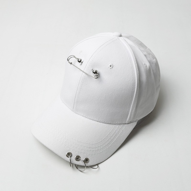 TOP-01 topi tindik peniti harajuku baseball cap korea jepang kpop idol import