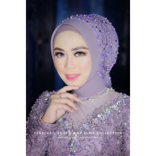 Hijab Pasmina Ceruti premium/Hijab pengantin/Alma collection