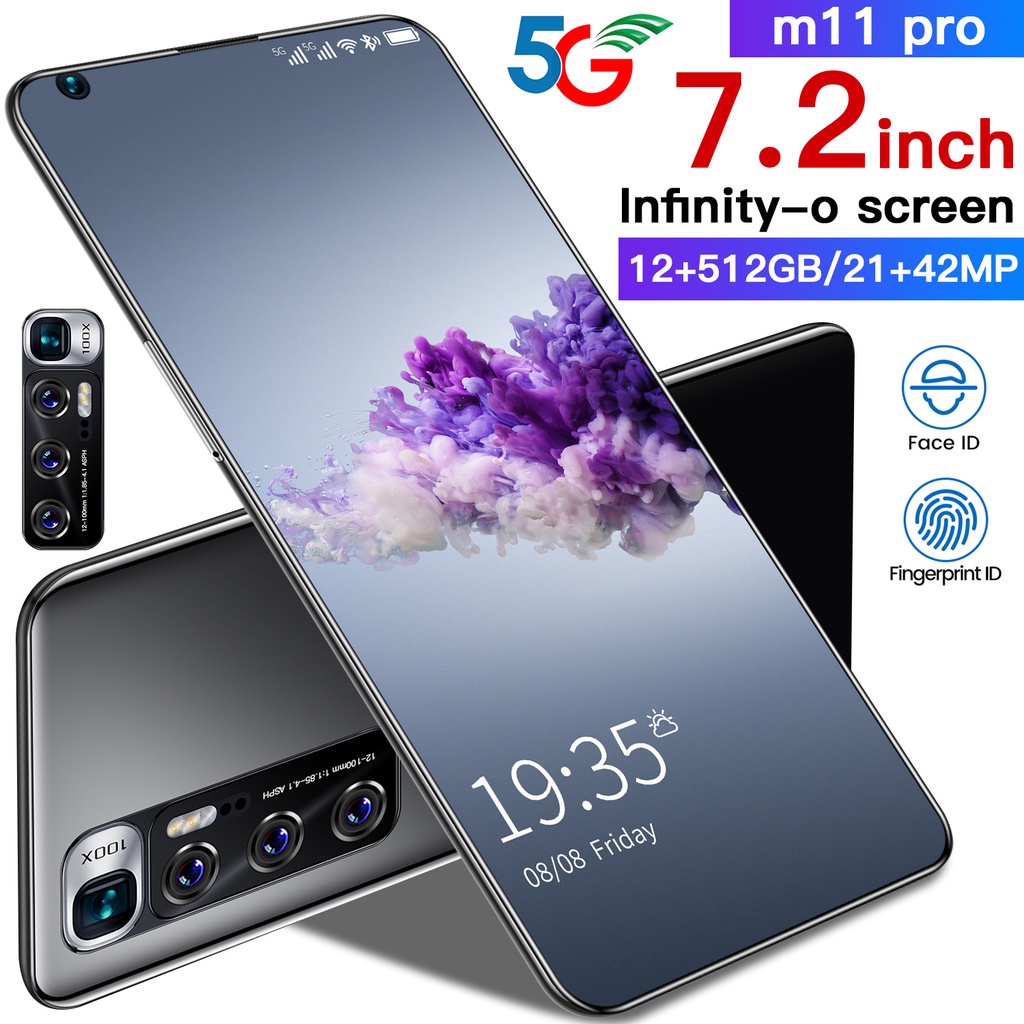 [OBRAL HANDPHONE BARU] M11 Pro Smartphone [12/512GB] Layar FullScreen