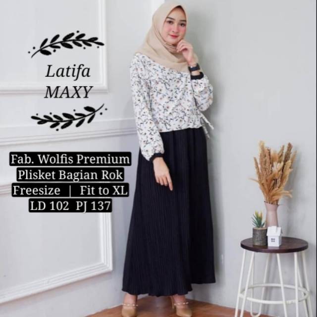 UNION11 GAMIS SYARI WANITA / LATIFA MAXY