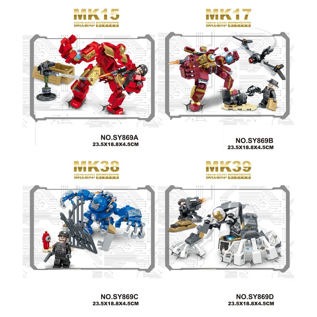 SY869 Ironman Suit Armor Mecha Hulkbuster