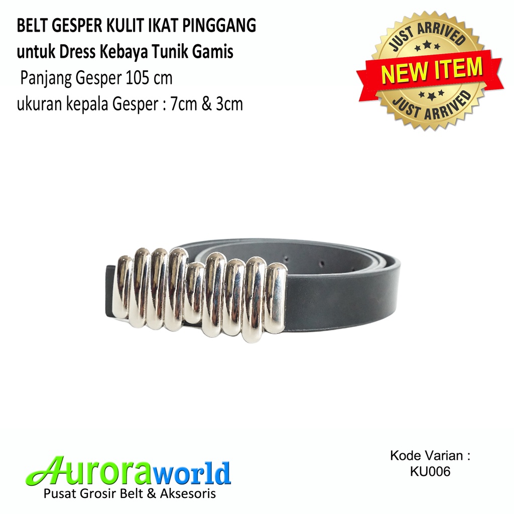 AURORAWORLD BELT GESPER KULIT IKAT PINGGANG KOREA FASHION TERBARU BISA COD