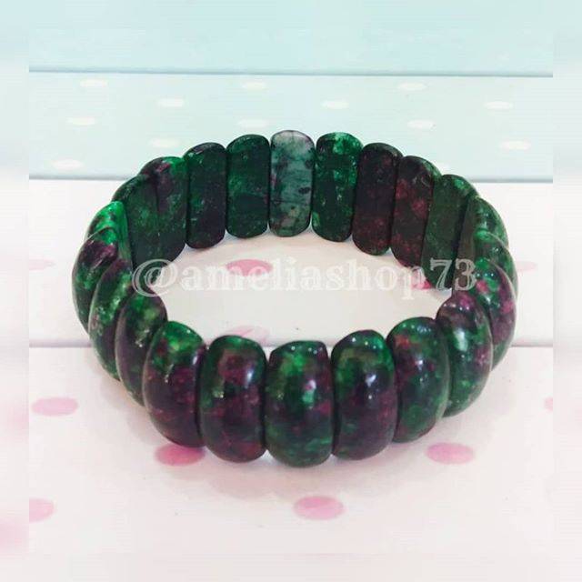 Gelang Batu Ruby Zoisite