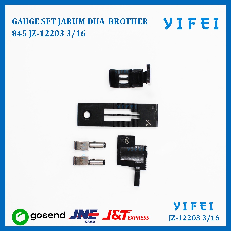 GAUGE SET JARUM DUA BROTHER 845 YIFEI-12203 3/16