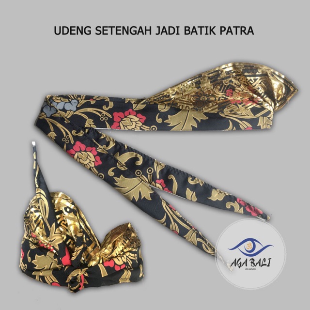 Udeng Bali Setengah Jadi Batik Patra U002.ag