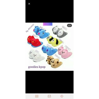 SANDAL KAMAR SANDAL RUMAH ANTI SLIP KARAKTER BT21 BTS MURAH
