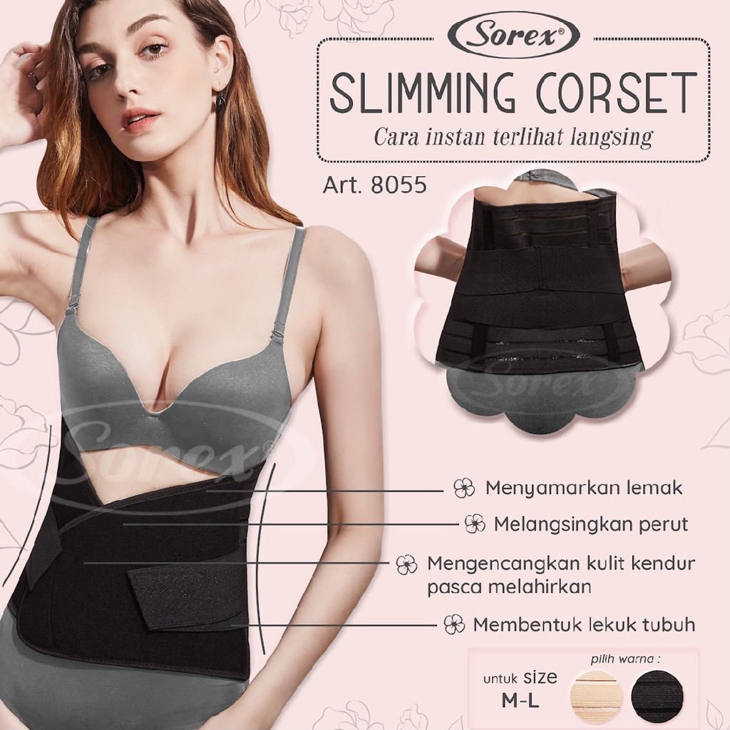 SOREX 8055 8056 SLIMMING KORSET STAGEN CORSET PELANGSING PASCA MELAHIRKAN