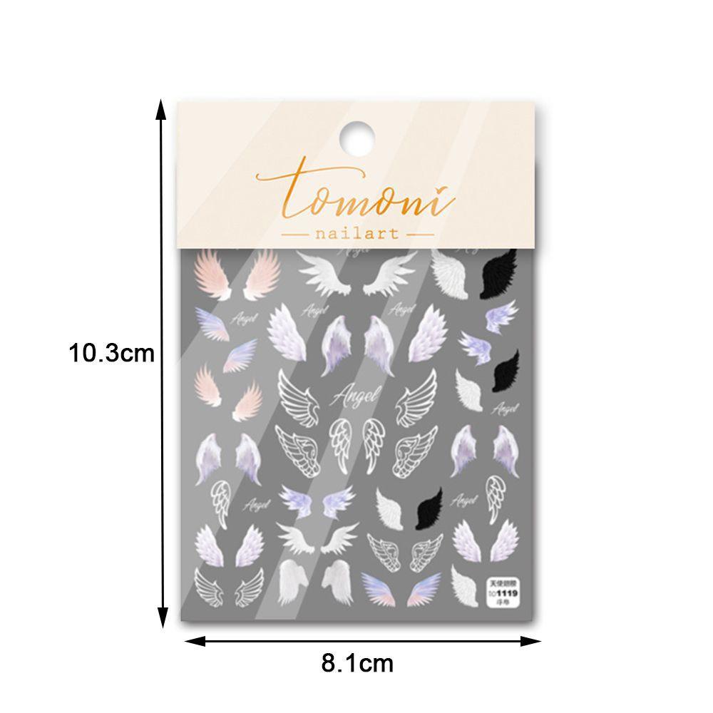 Solighter 5D Nail Sticker Self Adhesive Wings Stiker Transfer Kerajinan