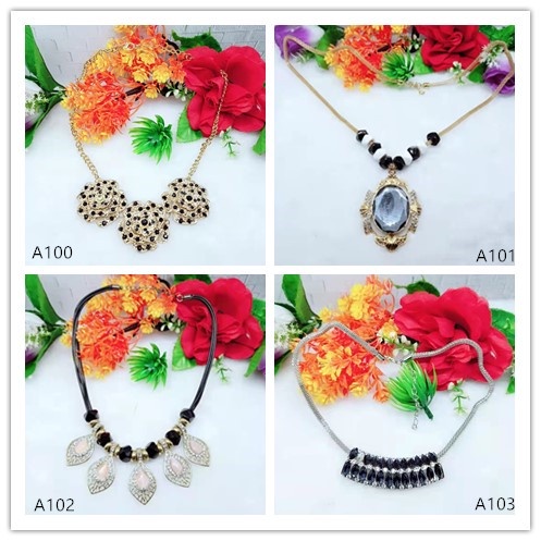 Aksesoris kalung fashion kalung elegan kalung hijab aksesoris cantik kalung daun elegan cantikA100-103