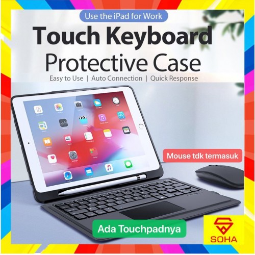 T205 Keyboard Ipad Pro 9.7 Ipad 5 2017 Ipad 6 2018 Ipad Air 1 Air 2 Sarung Bluetooth Wireless