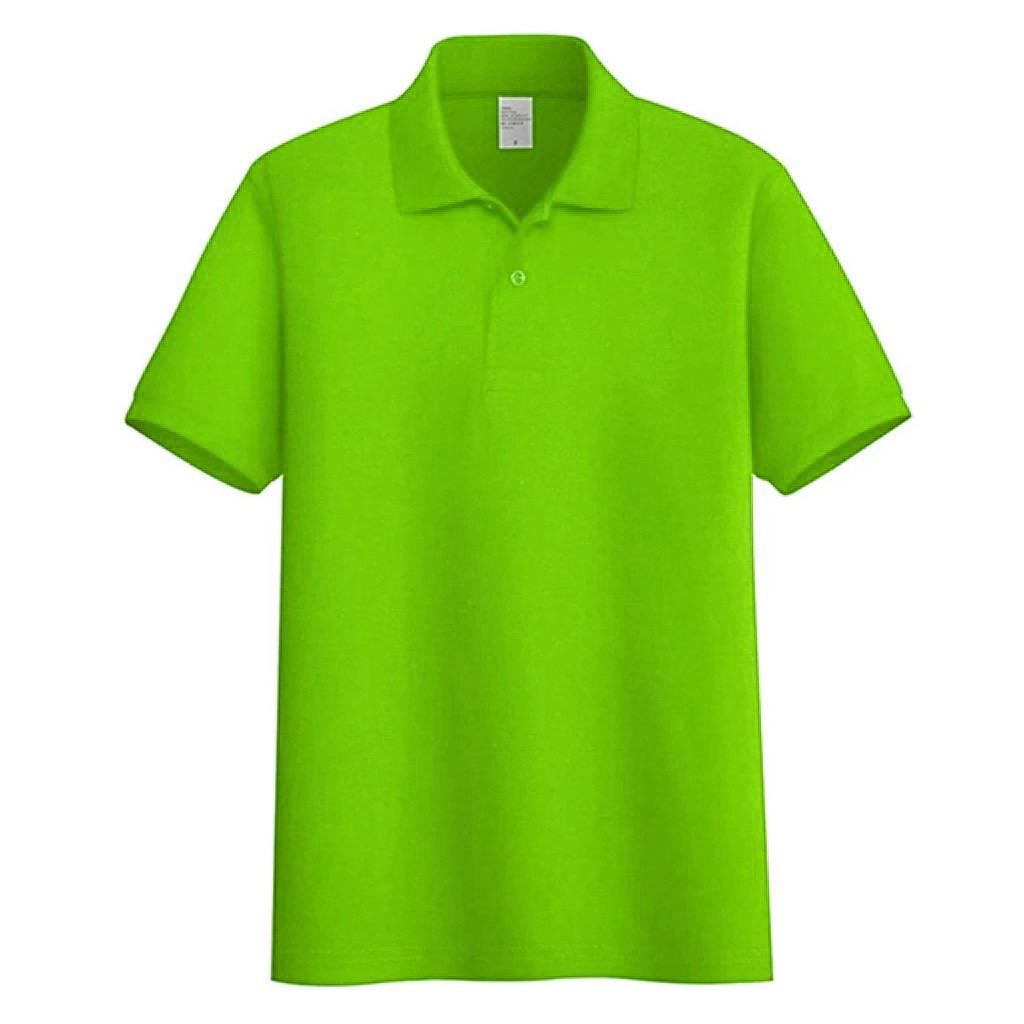 Noveli wear - Kaos kerah polo polos Hijau Stabillo | kaos polo pria | polo shirt polos