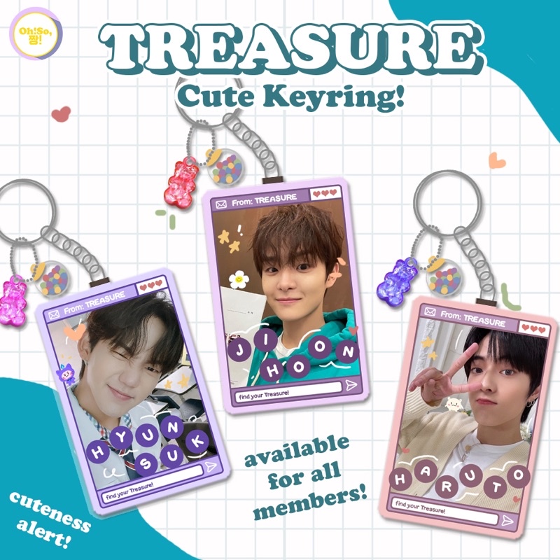 TREASURE KEYRING KEYCHAIN GANCI GANTUNGAN ACRYLIC KUNCI VOL.2 TEUME TREASURE MAKER