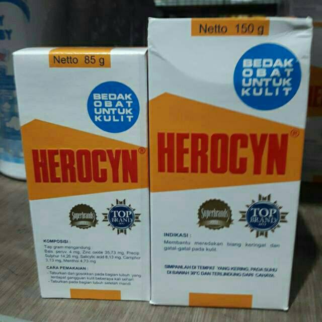 Bedak Herocyn dewasa ( 85 gram / 150 gram )