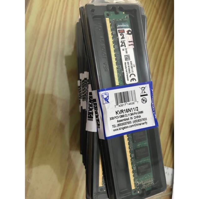 RAM DDR3 2GB PC12800 / 10600 KINGSTON MEMORI CPU KOMPUTER GARANSI LITETIME