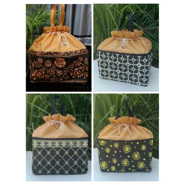

Tas hajatan serut motif kain spund Bond untuk box 22x22
