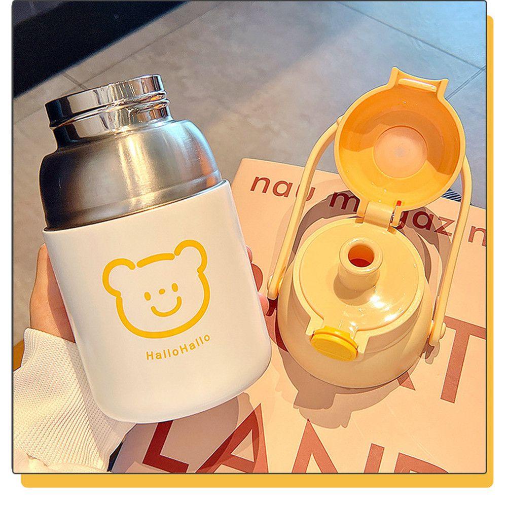 Preva 600ml Thermal Mug Insulated Gelas Sedotan Stainless Steel Kapasitas Besar