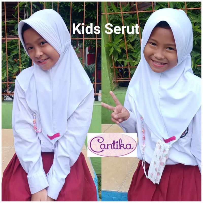 Jilbab Serut Anak Shafiyyah Kids By Cantika Hijab