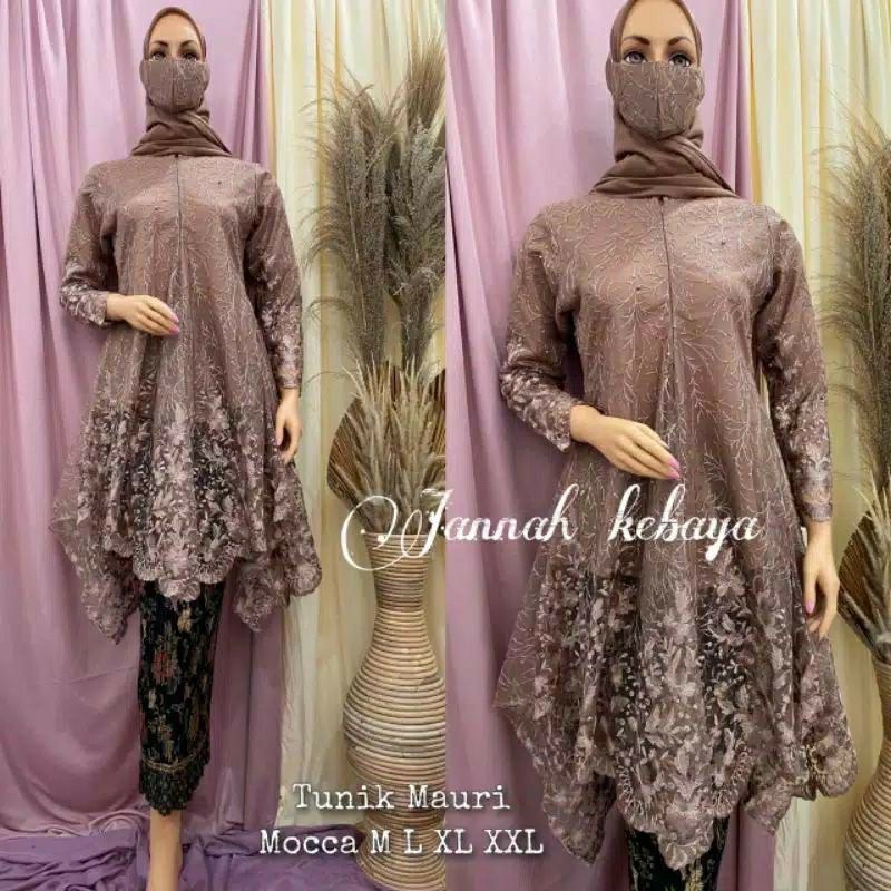 KEBAYA MAURI JANNAH-KEBAYA UMBRELA BRUKAT TULLE -KEBAYA BUSUI