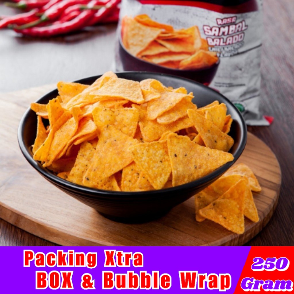 

Jajanan Jadul Tortilla Balado 250gr / Tortila BBQ Premium - Hufaida Snack makanan ringan