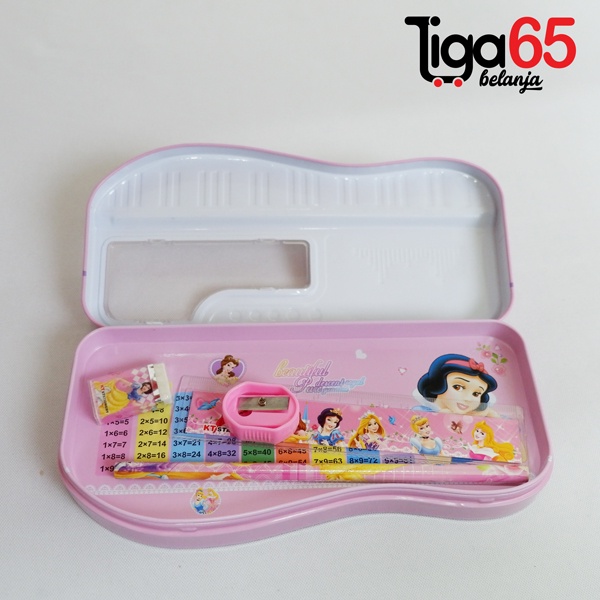 365 PENCIL CASE #40791 Tempat Pensil / Pouch Penyimpanan Besar / Pencil Case Magnet