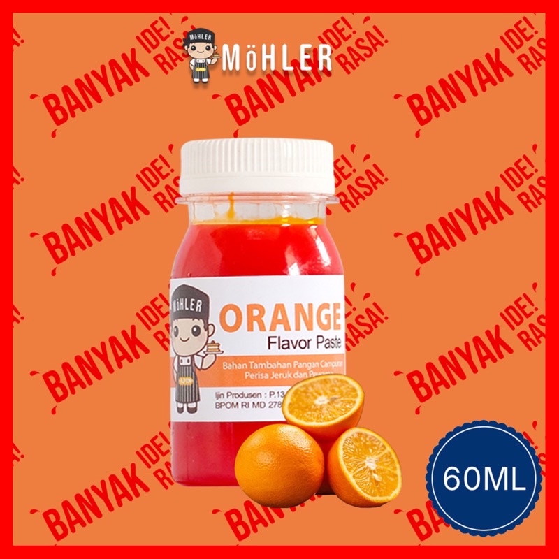 Pasta Perisa Pewarna MOHLER 60gr - ORANGE