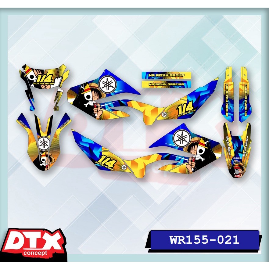 decal wr155 full body decal wr155 decal wr155 supermoto stiker motor wr155 stiker motor keren stiker motor trail motor cross stiker variasi motor decal Supermoto YAMAHA WR155-021