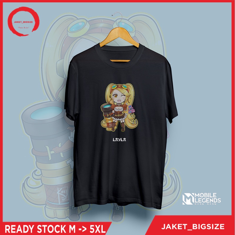 Kaos Mobile Legends Layla Ukuran L XL XXL XXXL XXXXL XXXXXL Kaos Jepang