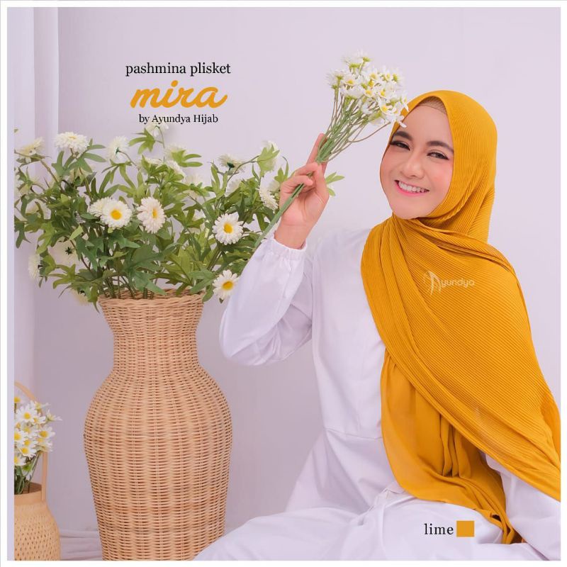 HIJAB PASHMINA PLISKET MIRA ORIGINAL AYUNDYA