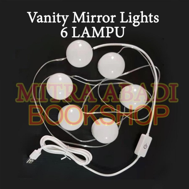 Lampu LED Hollywood / Vanity Mirror Kaca Rias MAKE UP Light String LED