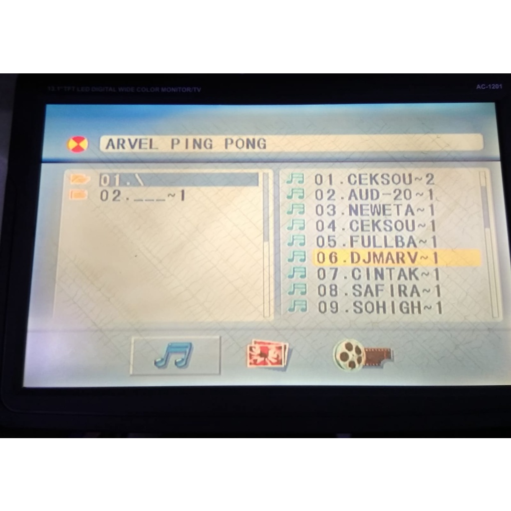 Tv plafon13.1 inch monitor tv ol3