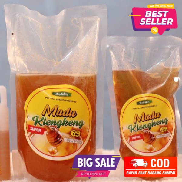 

Madu klengkeng super 1kg reffil andalus ORIGINAL