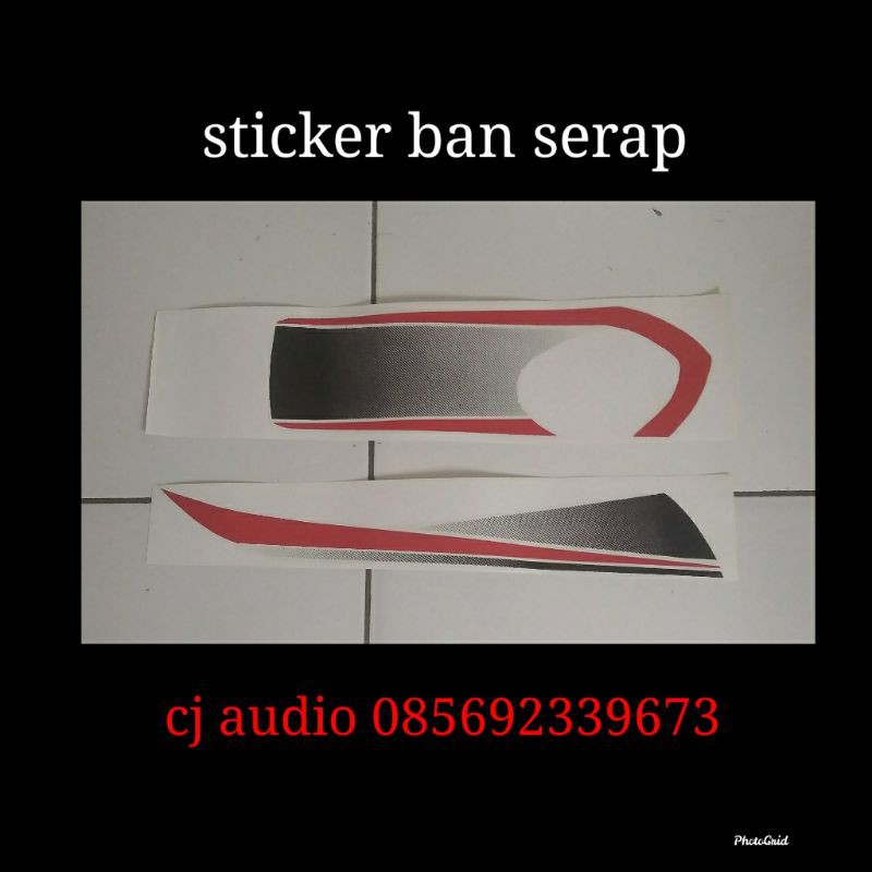 sticker stiker  ban serap  terios