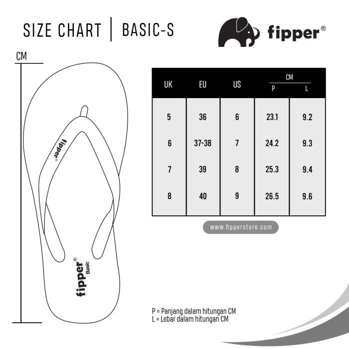 Fipper Basic-S For Woman , Sandal Fipper Original , Sandal Wanita Ori