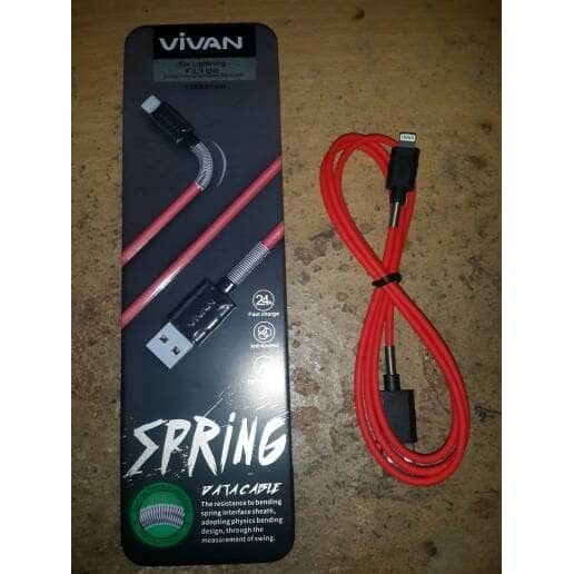 original vivan kabel data / kabel charger iphone 5 ( usb kabel )