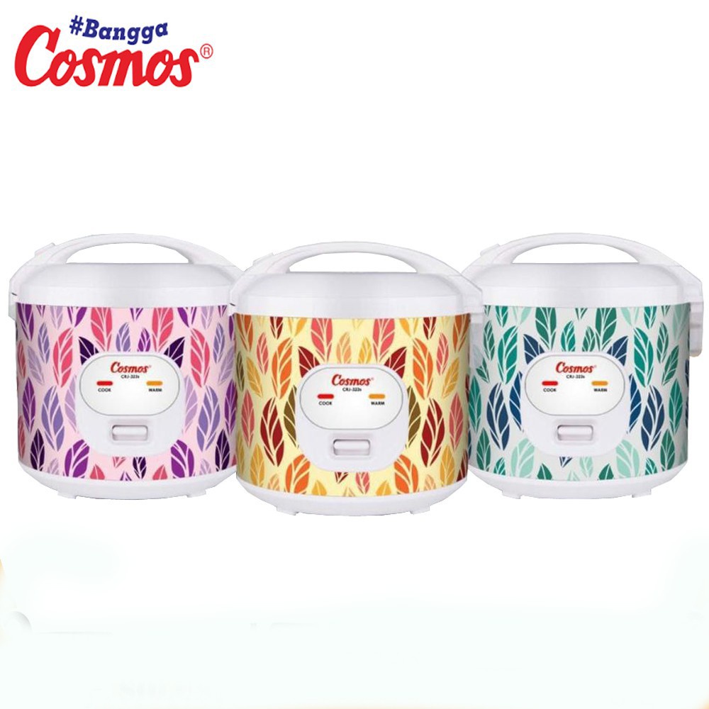 Magic Com Cosmos Anti Lengket Rice Cooker Plus Warmer 1.8 L - CRJ 323 Penanak Nasi + Penghangat