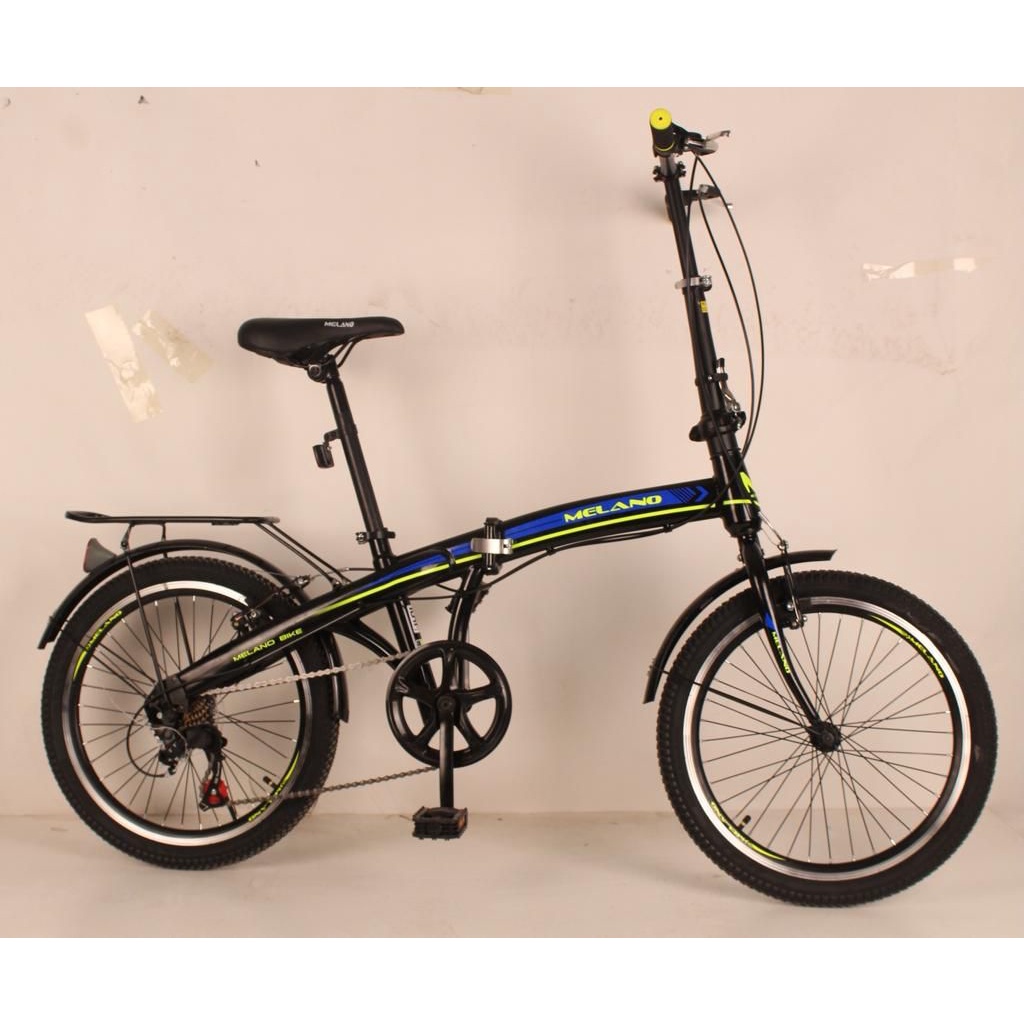 Sepeda Lipat MELANO 20 Inch 7 Speed Boncengan folding bike Steel V Brake SNI Murah Termurah mtb folding bike Garansi free jasa service selamanya-1