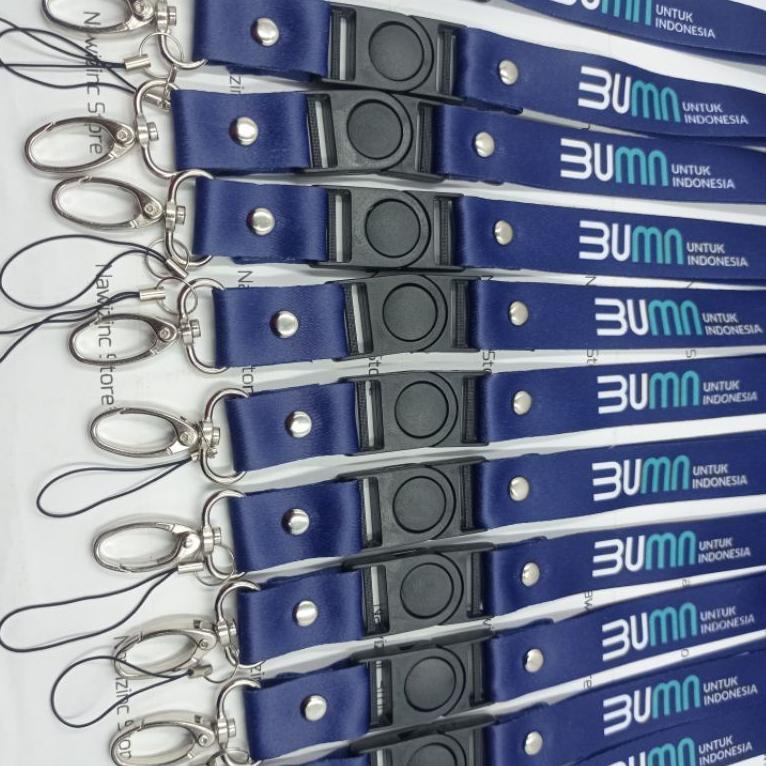 

(PROMO DY980) GANTUNGAN ID CARD BUMN-LANYARD 2CM PRINTING BUMN ✪