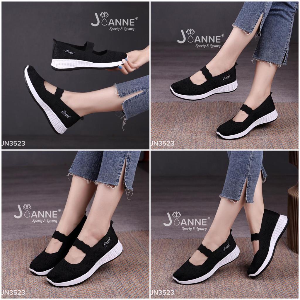 JOANNE SEPATU WANITA FLYKNIT FLATS SHOES #JN3523 ORIGINAL