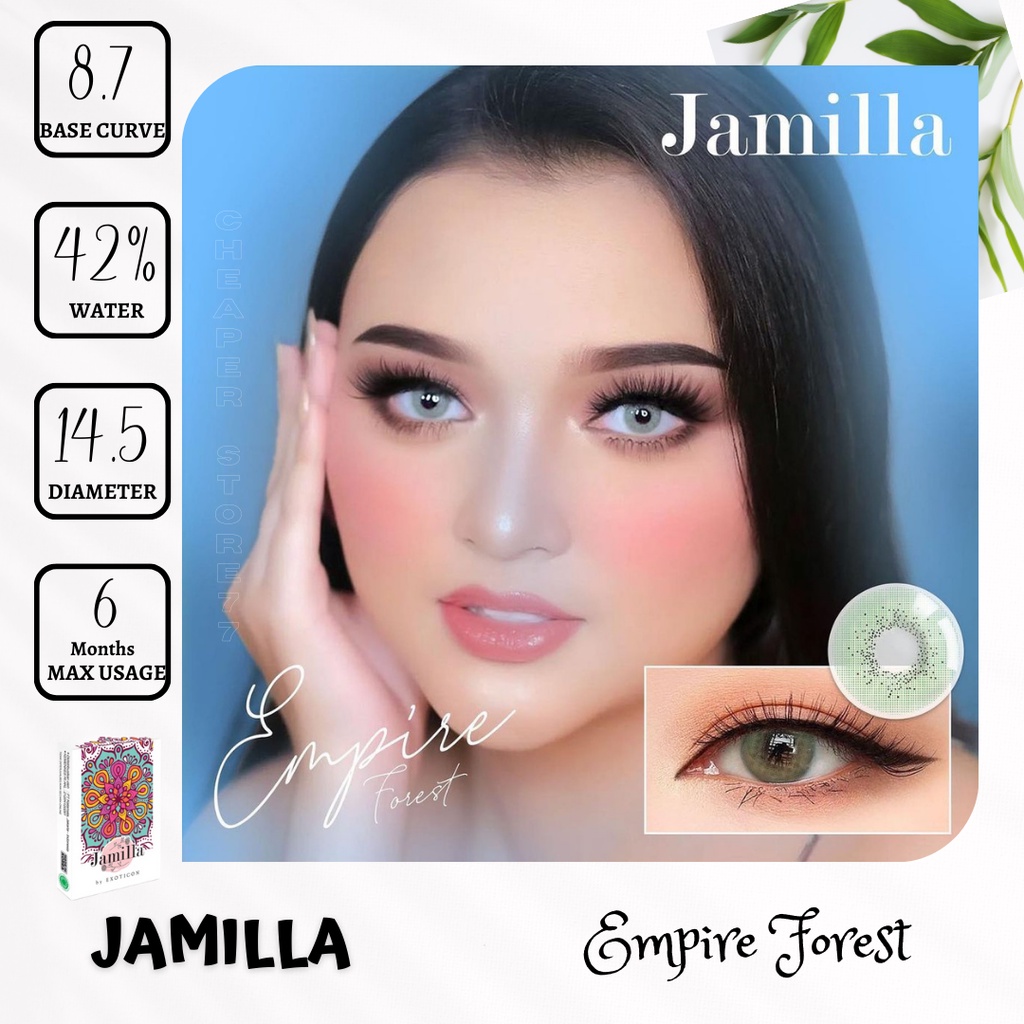 SOFTLENS X2 JAMILLA MINUS (-0.5 sd -2.75) DIA. 14.50mm / NATURAL / GREY / GREEN / LIGHT GREY / BROWN