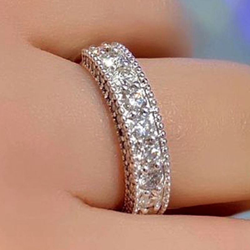 Cincin Batu Dazzling Serbaguna Untuk Aksesoris Wanita