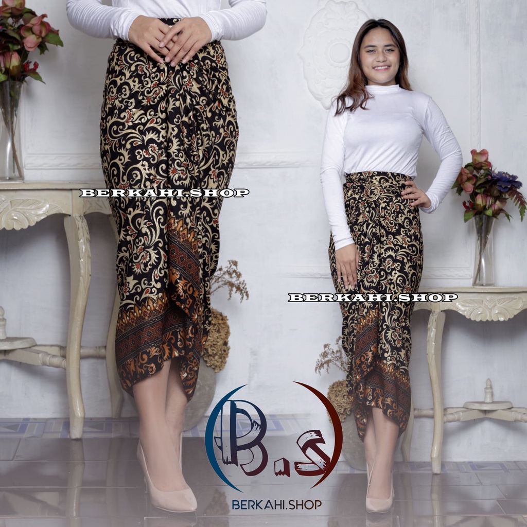 ROK LILIT BATIK PREMIUM GOLD FOIL / BAWAHAN WANITA / CACING GOLD