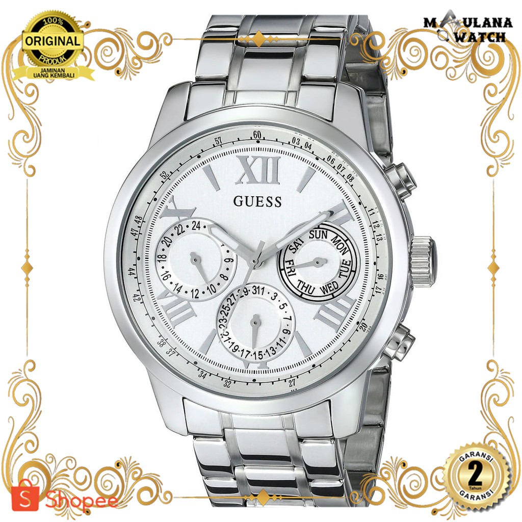 JAM TANGAN PRIA WANITA | RANTAI | KULIT | KARET | MURAH | WANITA ORIGINAL GUESS SUNRISE MULTIFUNCTIO